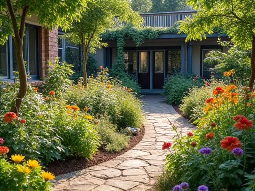 Sensory garden healing space